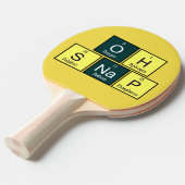 Ohスナップ素おもしろい子化学先生化学者 卓球ラケット (正面アングル)