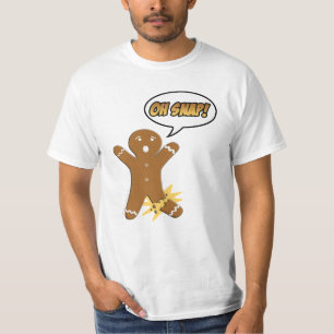 Ohスナップ! おもしろいなジンジャーブレッドマン tシャツ