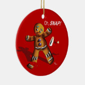 Ohスナップ! クリスマスのオーナメント(赤い) セラミックオーナメント (右)