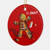 Ohスナップ! クリスマスのオーナメント(赤い) セラミックオーナメント (左)