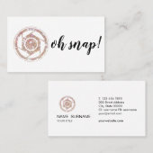 Ohスナップ! グリッターのカメラマンの名刺 名刺 (正面/裏面)