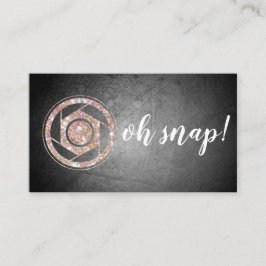 Ohスナップ! グリッターのカメラマンの名刺 名刺