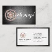 Ohスナップ! グリッターのカメラマンの名刺 名刺 (正面/裏面)