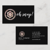 Ohスナップ! グリッターのカメラマンの名刺 名刺 (正面/裏面)