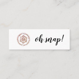 Ohスナップ! グリッターのカメラマンの小型名刺 スキニー名刺