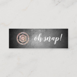 Ohスナップ! グリッターのカメラマンの小型名刺 スキニー名刺