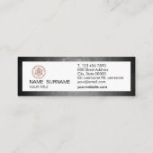 Ohスナップ! グリッターのカメラマンの小型名刺 スキニー名刺 (裏面)