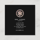 Ohスナップ! グリッターのカメラマンの正方形の名刺 スクエア名刺 (裏面)