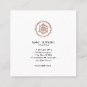 Ohスナップ! グリッターのカメラマンの正方形の名刺 スクエア名刺 (裏面)