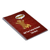 Ohスナップ、骨折した足を搭載するジンジャーブレッドマン ノートブック (右側)