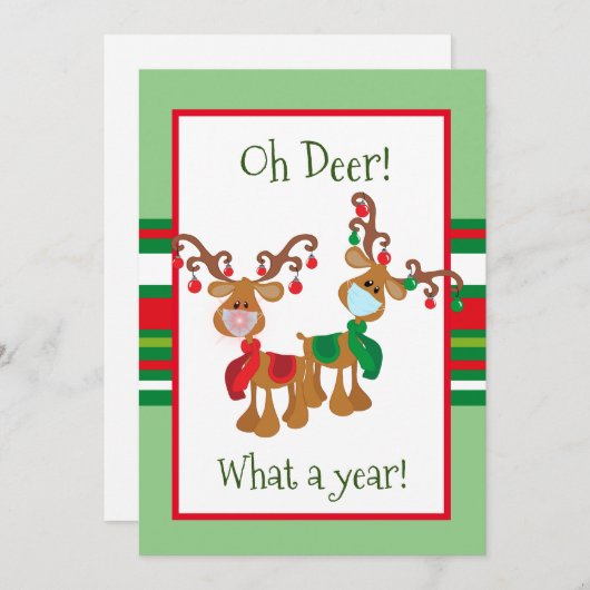 OHディアクリスマストナカイ顔マスク2021 シーズンカード (正面/裏面)