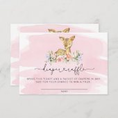 OHディアピンクおむつラッフルチケットエンクロージャカード エンクロージャーカード (正面/裏面)