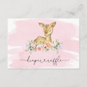 OHディアピンクおむつラッフルチケットエンクロージャカード エンクロージャーカード (裏面)