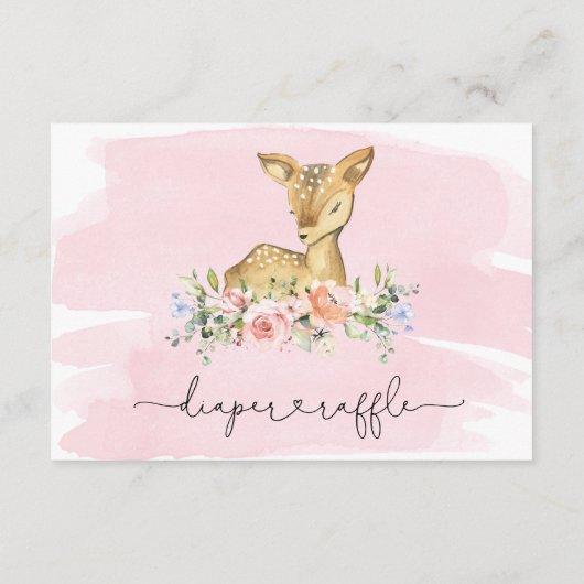 OHディアピンクおむつラッフルチケットエンクロージャカード エンクロージャーカード (裏面)