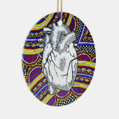 Ohハート セラミックオーナメント (右)