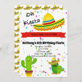 Ohフェスタの子供の誕生日のパーティの招待状 招待状 (正面/裏面)