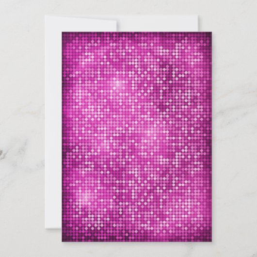 Ohベビーきらめくネオンベビーシャワー招待状 招待状 (裏面)