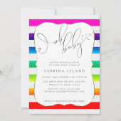 OHベビーオンブレレレインボーストライプズ 招待状 (正面)