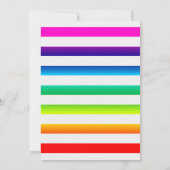 OHベビーオンブレレレインボーストライプズ 招待状 (裏面)