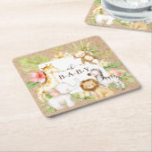 OHベビージャングルスクエア紙コースター スクエアペーパーコースター (アングル)