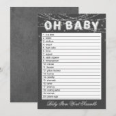 Ohベビーストリングライト | グレーワードスクランブルゲーム (正面/裏面)