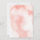 Ohベビーバラの金ゴールドホイルの気球のベビーシャワー 案内状 (裏面)