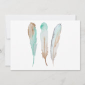 OHベビーフェザーベビーシャワー招待状 招待状 (裏面)