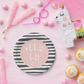 OHベビーベビー、ツインベビーシャワー紙プレート ペーパープレート (パーティー)