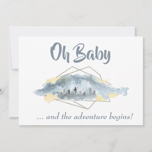*~* OHベビー山水景色 招待状 (正面)