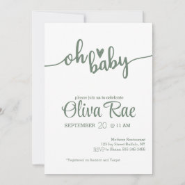 Ohベビー招待状