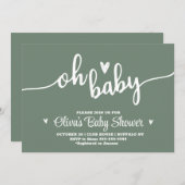 Ohベビー招待状 招待状 (正面/裏面)