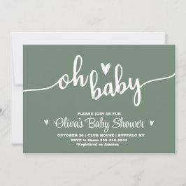 Ohベビー招待状 招待状