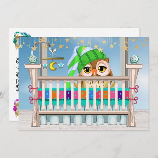 Ohベビー招待状 招待状 (正面/裏面)