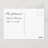 Ohベビー発表予定 ポストカード (裏面)