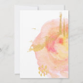 OHベビー赤面水彩ベビーシャワー招待状 招待状 (裏面)