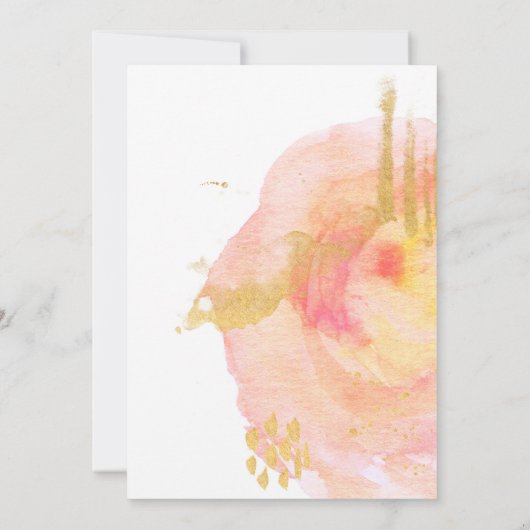 OHベビー赤面水彩ベビーシャワー招待状 招待状 (裏面)