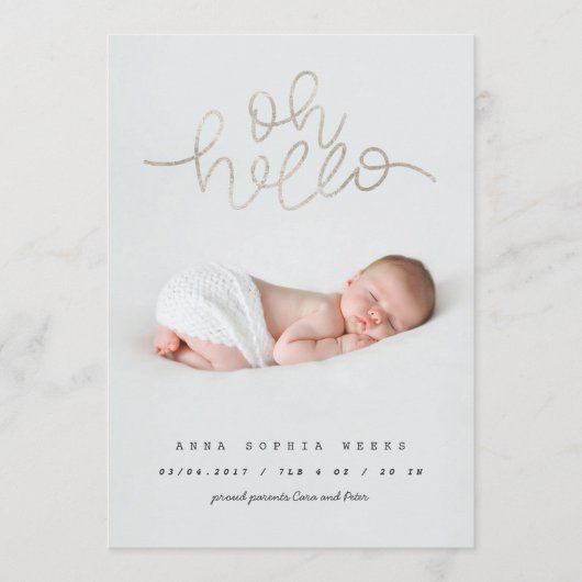 Ohベビー銀箔効果 (正面)