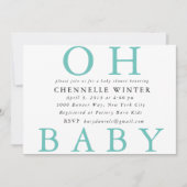 Ohベビー|のベビーシャワーの招待状 招待状 (正面)