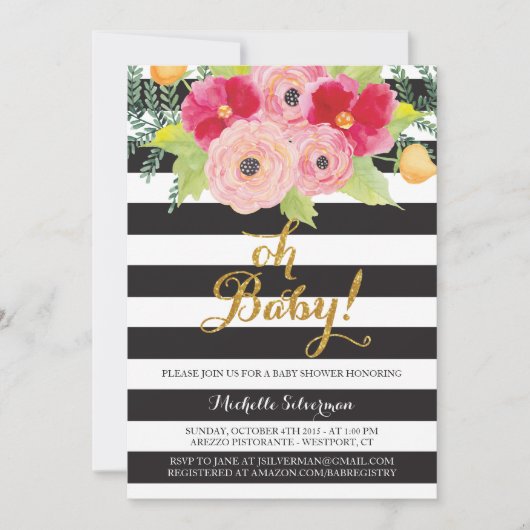 Ohベビー! 招待状 (正面)