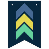 Ohベビー! 航海のな男の子のベビーシャワー バンティングフラッグ (第1の旗)