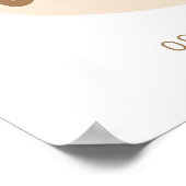 Ohベビー- Baby Shower Welcome Poster – バルーン ポスター (角)