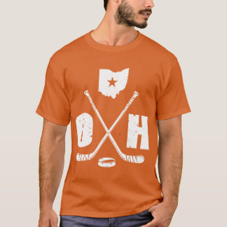 OHホッケーオハイオ州アイスホッケーイメージファンギフト Tシャツ