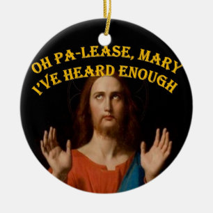 Ohメリー私は十分を聞きました セラミックオーナメント
