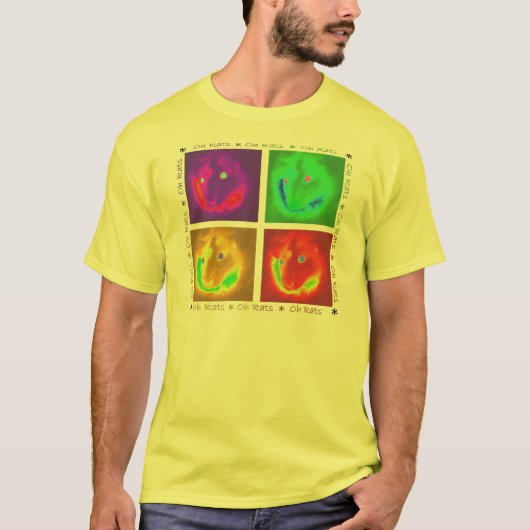 OhラットのレトロのTシャツ Tシャツ (正面)