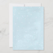 Oh何おもしろいボーイウィンタースリー1st誕生日パーティー 招待状 (裏面)