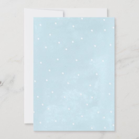 Oh何おもしろいボーイウィンタースリー1st誕生日パーティー 招待状 (裏面)