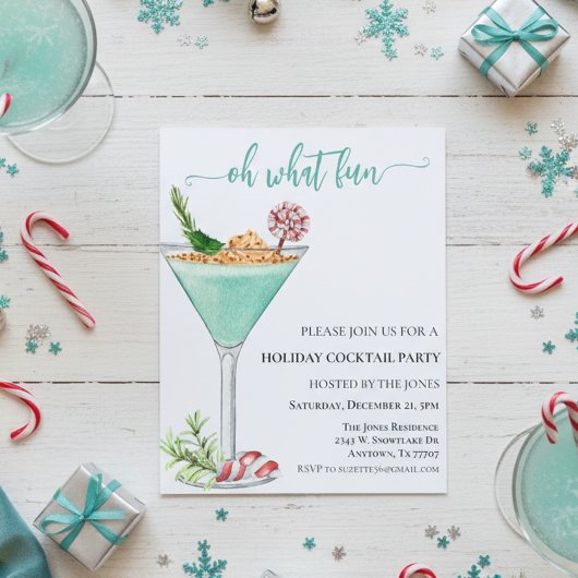 OH何のおもしろいクリスマスカクテルパーティー