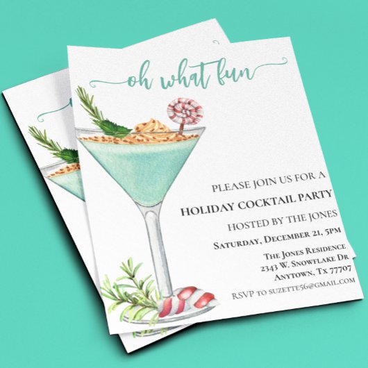 OH何のおもしろいクリスマスカクテルパーティー