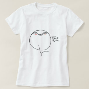 Oh停止それの。 喜劇的な顔 tシャツ