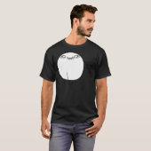 Oh停止それの- 2味方されたデザインの黒のTシャツ Tシャツ (正面フル)